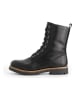 TRAVELIN' Leren boots zwart