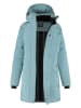 TRAVELIN' Płaszcz zimowy w kolorze błękitnym