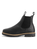 TRAVELIN' Leren chelseaboots zwart