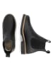 TRAVELIN' Leder-Chelsea-Boots in Schwarz