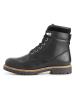 TRAVELIN' Leren boots zwart