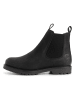 TRAVELIN' Leder-Chelsea-Boots in Schwarz