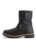 TRAVELIN' Leren boots zwart