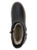 TRAVELIN' Leren boots zwart