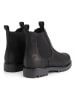 TRAVELIN' Leren chelseaboots zwart