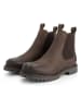 TRAVELIN' Leder-Chelsea-Boots in Braun