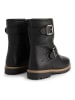 TRAVELIN' Leder-Boots in Schwarz