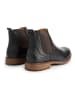 TRAVELIN' Leren chelseaboots zwart