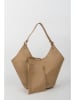 maison héritage PARIS Leren shopper "Cedro" beige - (B)52 x (H)36 x (D)21 cm