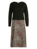 Vera Mont Kleid in Schwarz/ Hellbraun