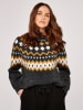Apricot Pullover in Anthrazit/ Gelb
