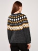 Apricot Pullover in Anthrazit/ Gelb