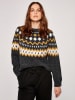 Apricot Pullover in Anthrazit/ Gelb