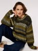 Apricot Pullover in Dunkelgrün