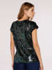 Apricot Paillettenshirt in Schwarz