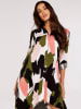 Apricot Kleid in Schwarz/ Oliv/ Pink