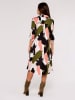 Apricot Kleid in Schwarz/ Oliv/ Pink
