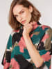 Apricot Longsleeve in Petrol/ Hellbraun/ Pink