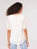 Apricot Bluse in Weiß/ Gold
