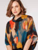 Apricot Bluse in Orange/ Petrol