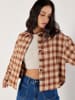 Apricot Hemdjacke in Camel