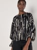 Apricot Bluse in Schwarz/ Weiß