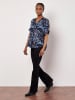 Apricot Bluse in Dunkelblau/ Hellblau