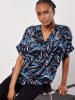 Apricot Bluse in Dunkelblau/ Hellblau