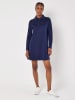 Apricot Kleid in Dunkelblau