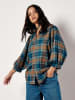 Apricot Bluse in Camel/ Blau