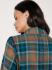 Apricot Bluse in Camel/ Blau