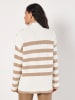Apricot Pullover in Weiß/ Hellbraun