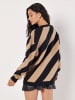 Apricot Pullover in Hellbraun/ Schwarz