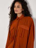 Apricot Lange blouse oranje