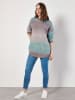 Apricot Trui grijs/turquoise
