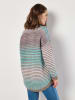 Apricot Pullover in Grau/ Türkis