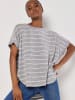 Apricot Shirt in Grau/ Weiß