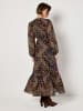 Apricot Kleid in Schwarz/ Beige/ Dunkelblau