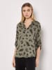 Apricot Bluse in Oliv/ Schwarz