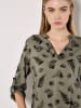 Apricot Blouse olijfgroen/zwart