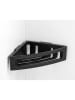Wenko Duschregal "Turbo-Loc® "Bralia" in Schwarz - (B)35 x (H)8,5 x (T)20 cm