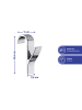 Wenko 4-delige set: handdoekhaken zilverkleurig - (H)10,5 cm