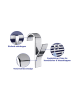 Wenko 4-delige set: handdoekhaken zilverkleurig - (H)10,5 cm