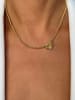 Les Favorites Vergold. Halskette mit Schmuckelement - (L)40 cm