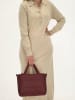 Beagles Henkeltasche in Bordeaux - (B)26 x (H)21 x (T)11 cm