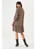 Garcia Sukienka w kolorze kremowo-czarno-czerwonym