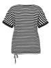 SAMOON Shirt in Schwarz/ Weiß