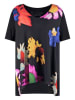 SAMOON Shirt zwart/meerkleurig