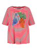 SAMOON Shirt in Rot/ Weiß