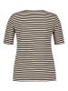 SAMOON Shirt in Beige/ Schwarz